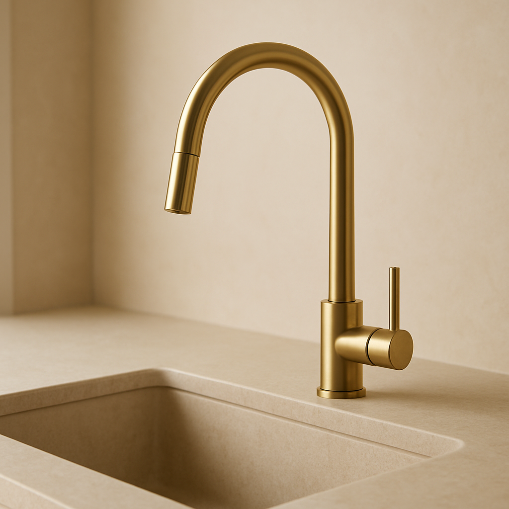 Kitchen/Laundry Sink Tap Brushed Gold AQ56B16 view 3