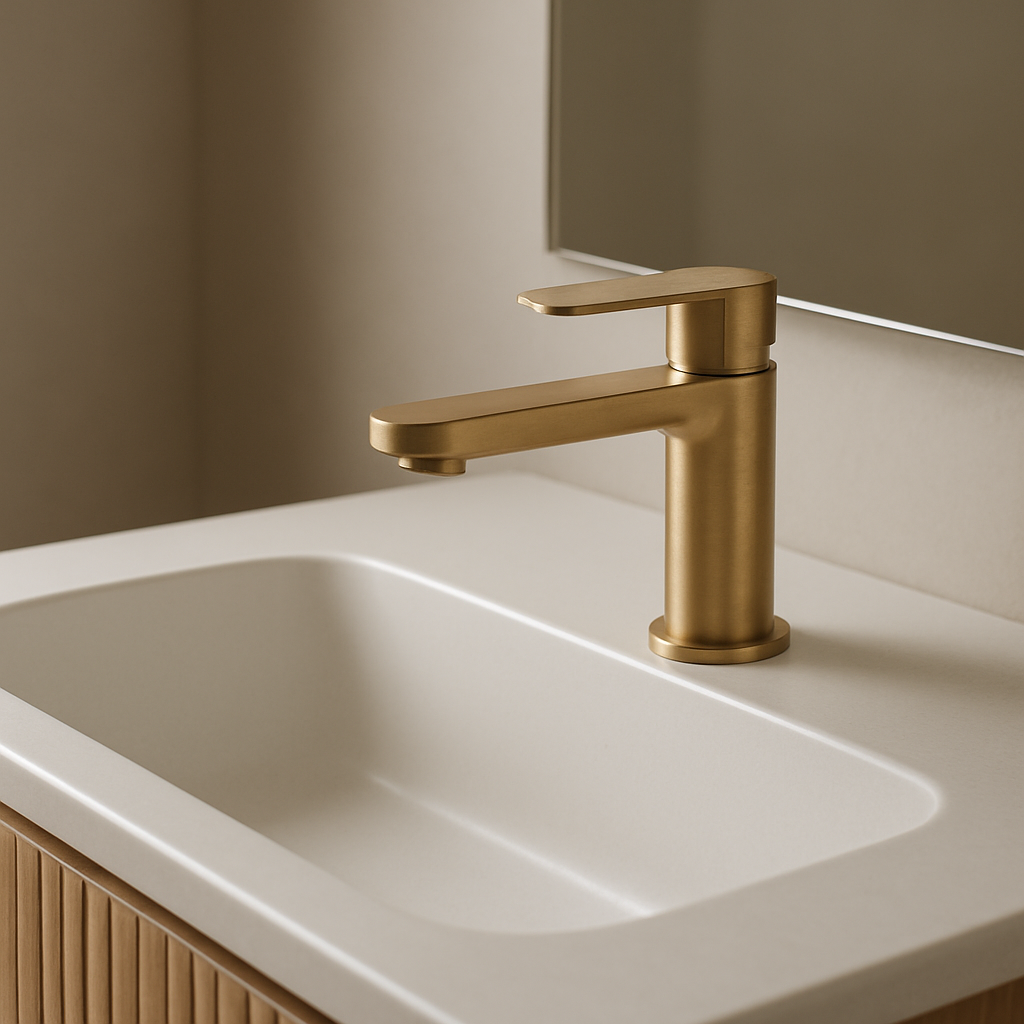 Basin Mixer Brushed Gold AE16034
