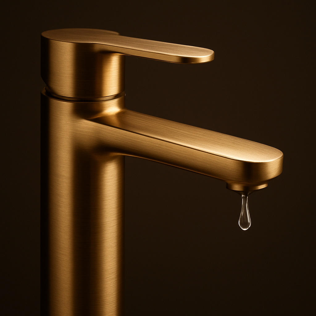 Basin Mixer Brushed Gold AE16A34 view 2