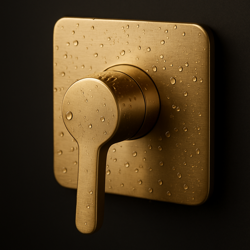 Shower Mixer Brushed Gold AE3404 view 2